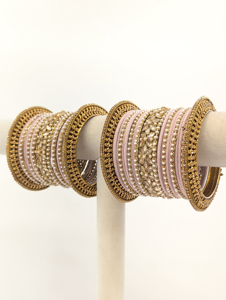 Suman Stones Bangles  - 2 HAND SET