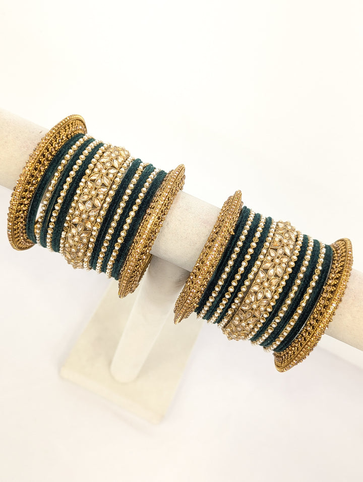 Avni Stones Bangles  - 2 HAND SET