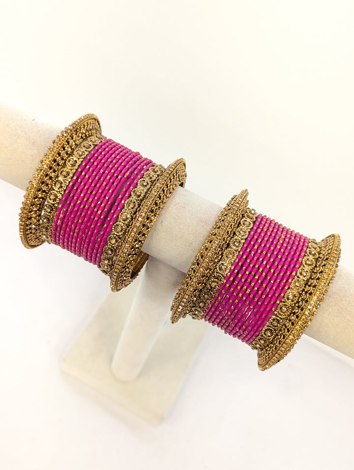 Pallavi Stones Bangles  - 2 HAND SET