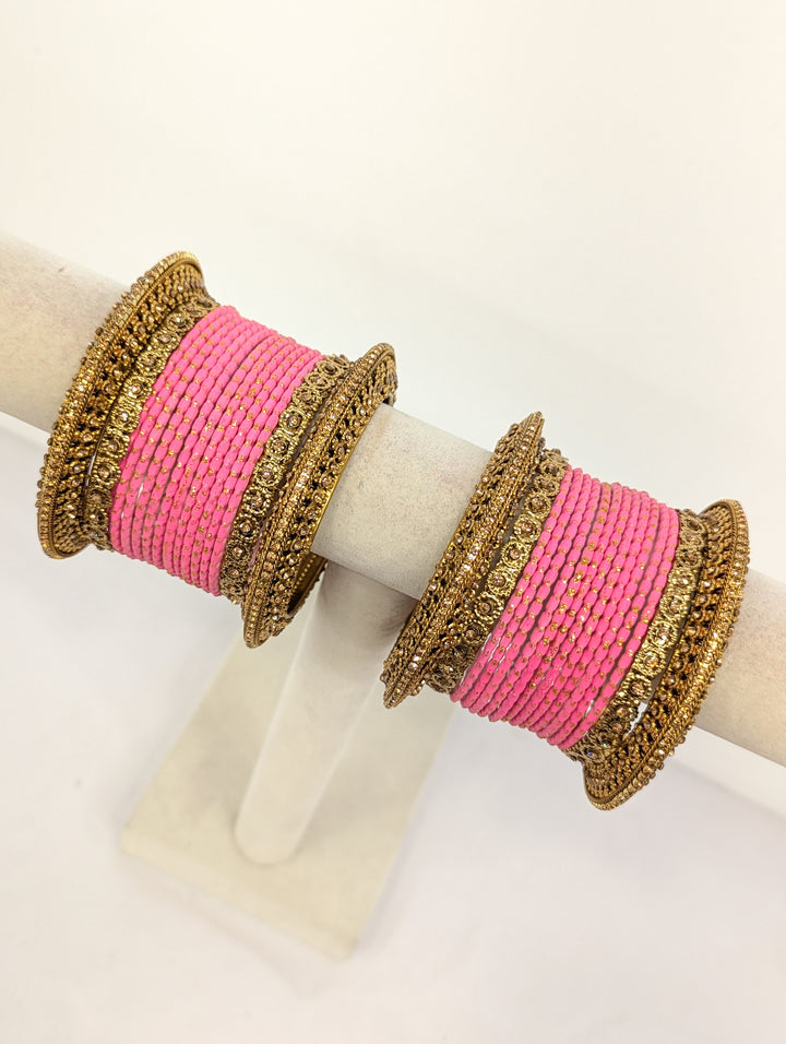 Roohi Stones Bangles  - 2 HAND SET