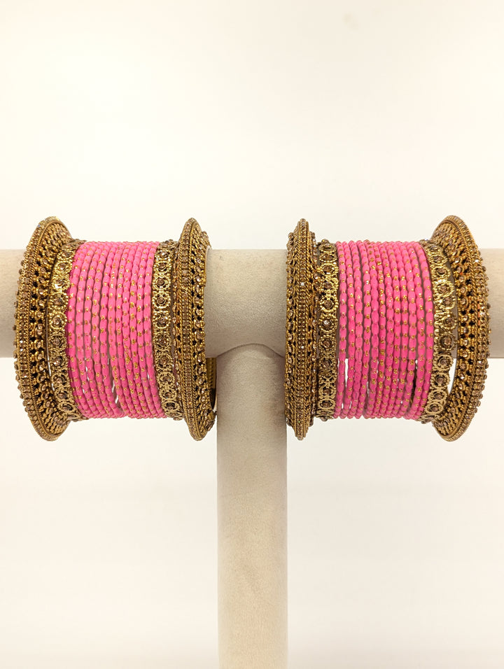 Roohi Stones Bangles  - 2 HAND SET