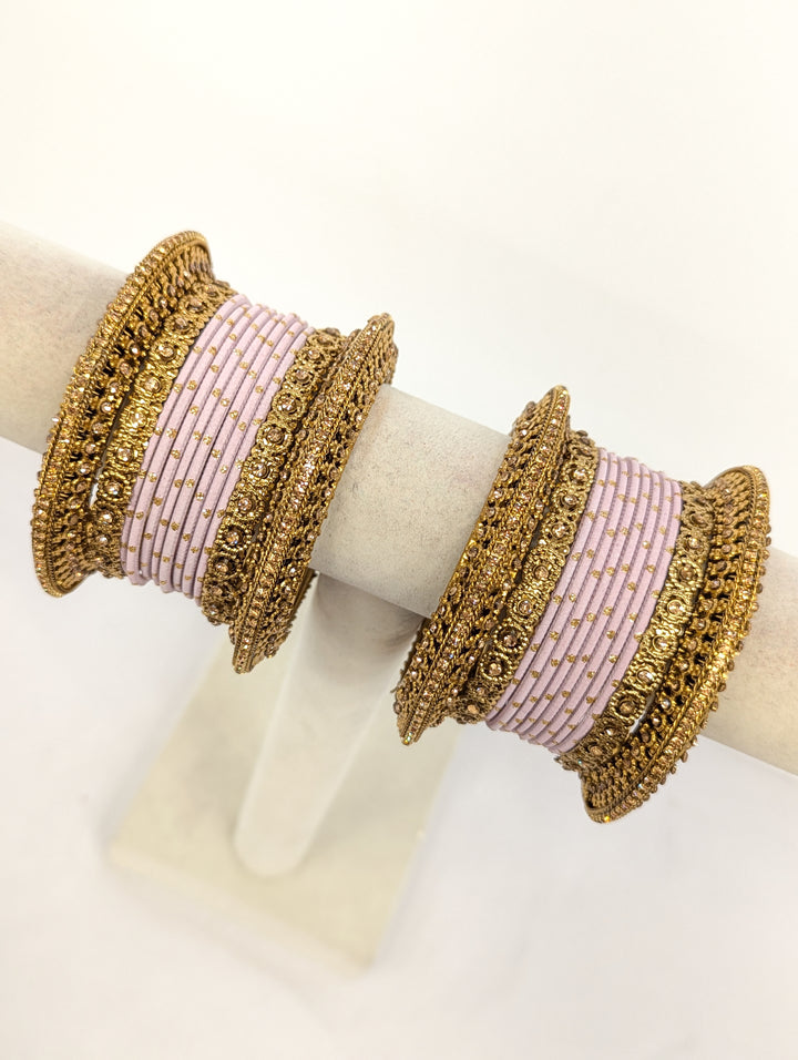 Minali Stones Bangles  - 2 HAND SET