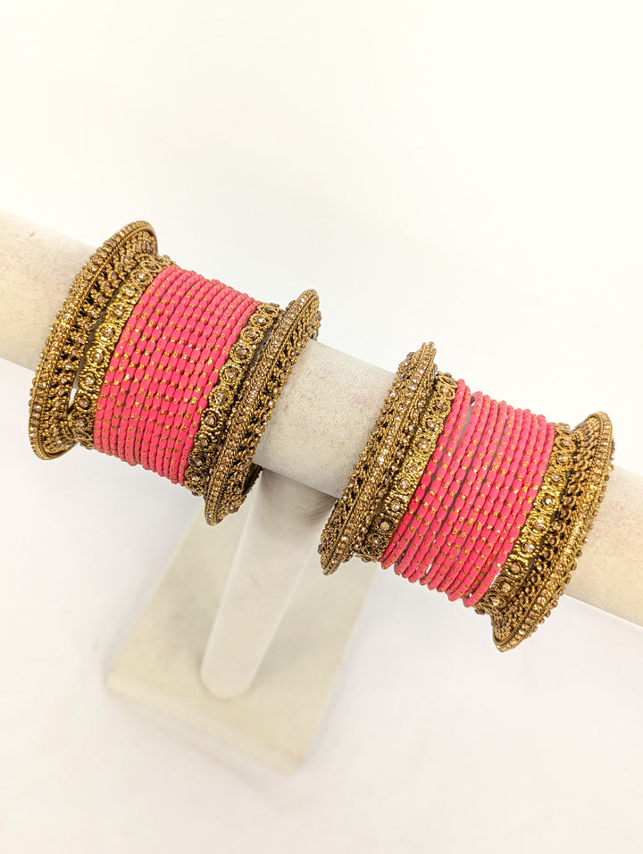 Manisha Stones Bangles  - 2 HAND SET