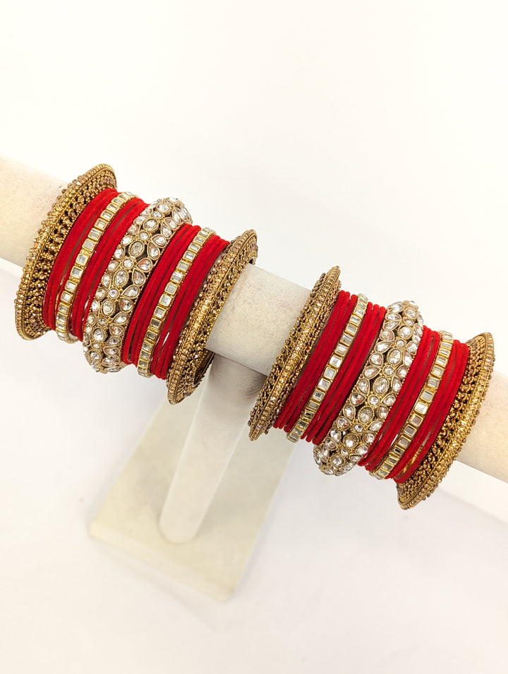 Amara Stones Bangles  - 2 HAND SET