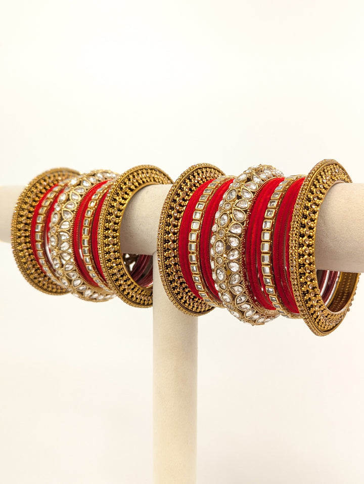 Amara Stones Bangles  - 2 HAND SET