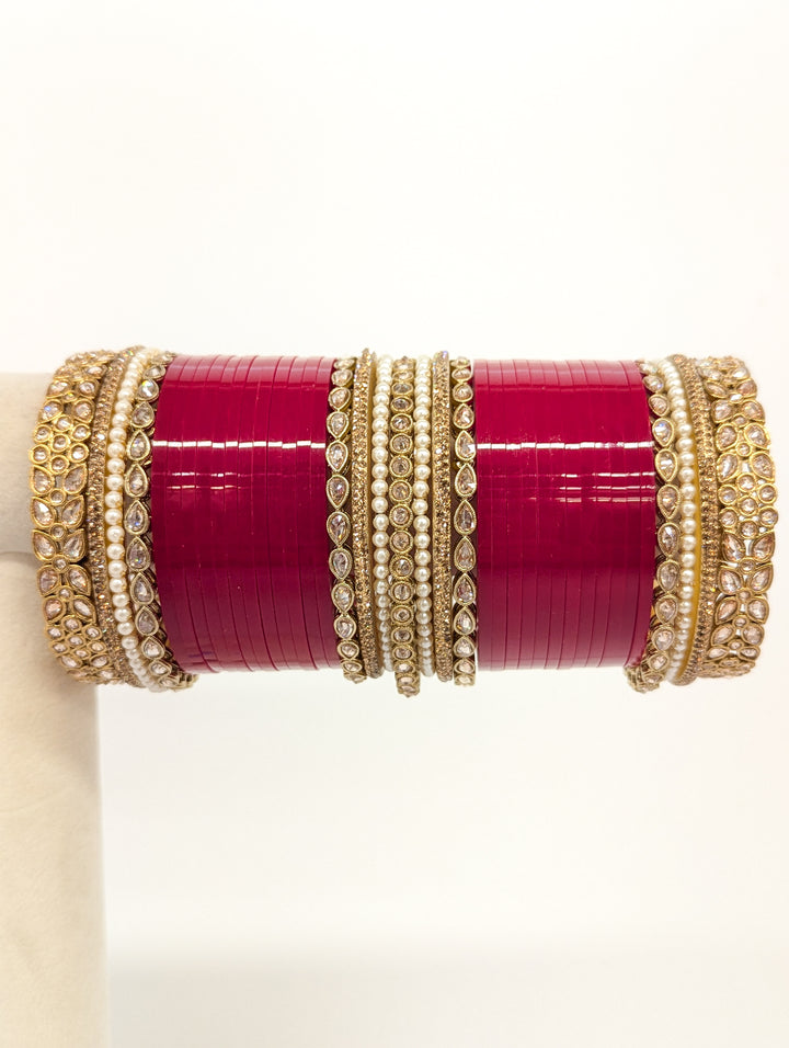 Jivika Stones Bangles  - 2 HAND SET