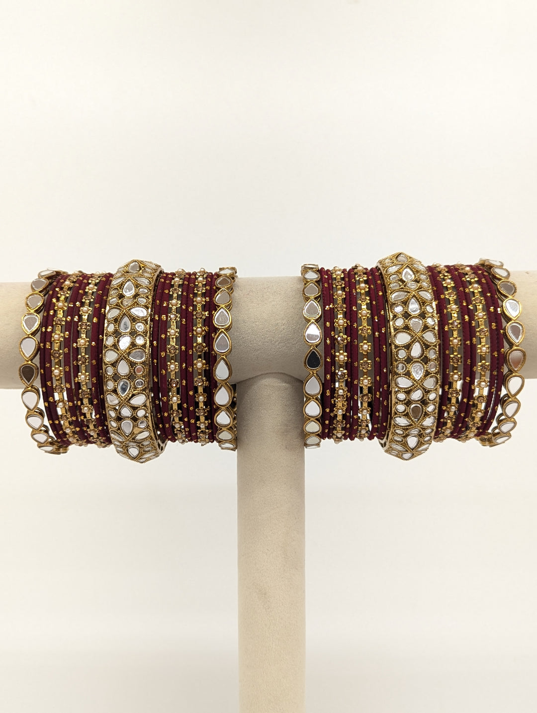 Monisha Mirror Bangles - 2 HAND SET