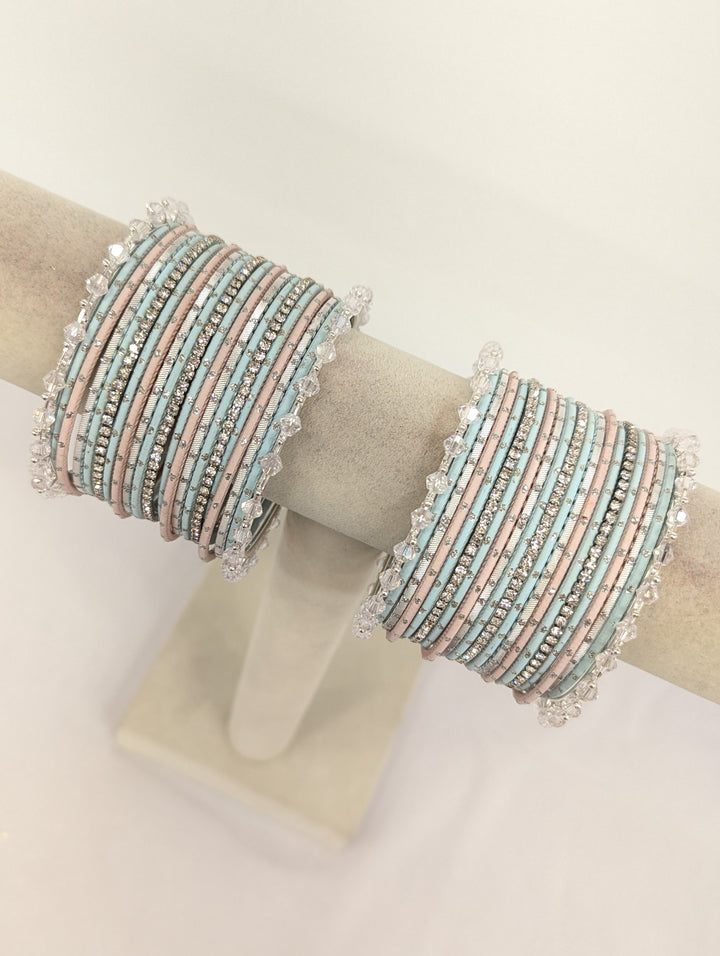 Lavanya Polki Bangles - 2 Hand set