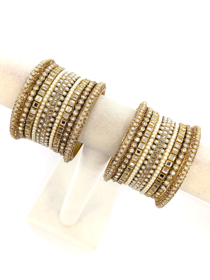 Rhea Polki Bangles - 2 Hand Set