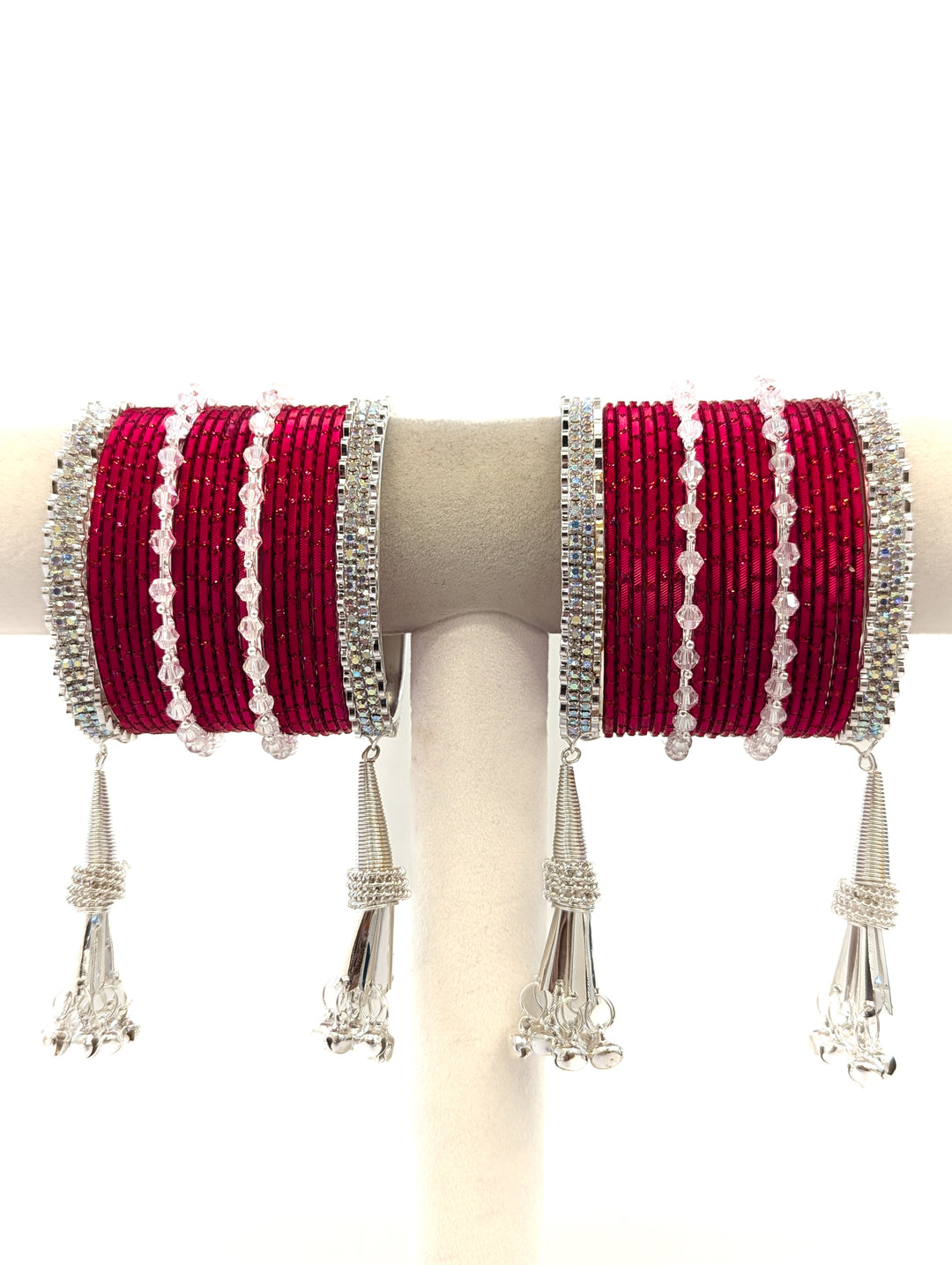 Navya Stone Jumka Bangles - 2 Hand Set