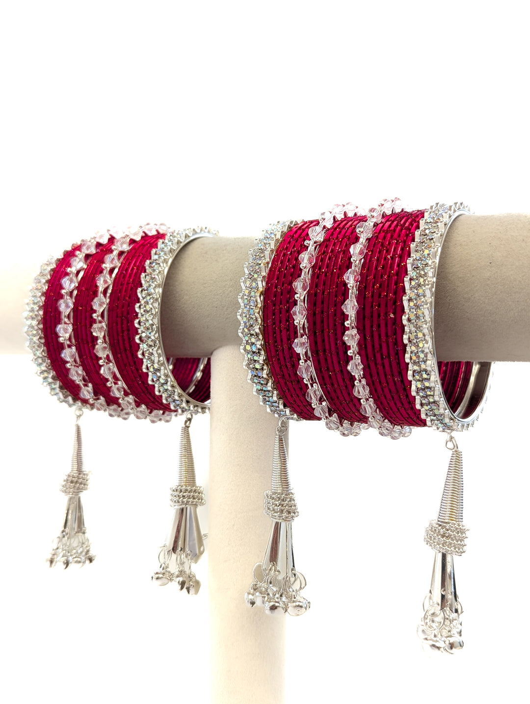 Navya Stone Jumka Bangles - 2 Hand Set