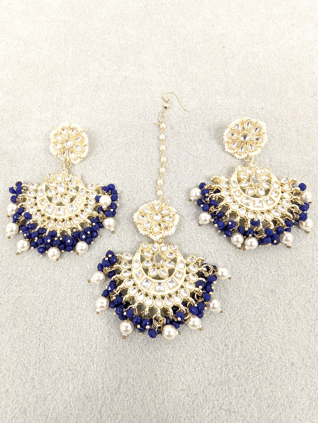 Sana Kundan Earring And Tikka