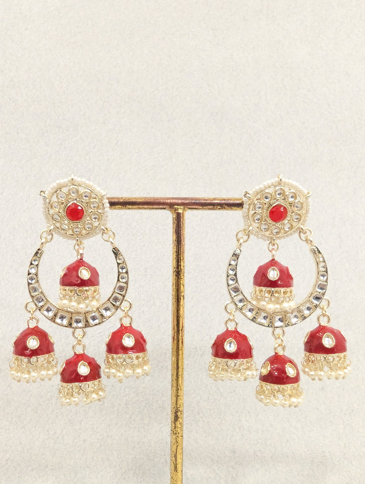 Varsha Meanakari Jummka Earrings