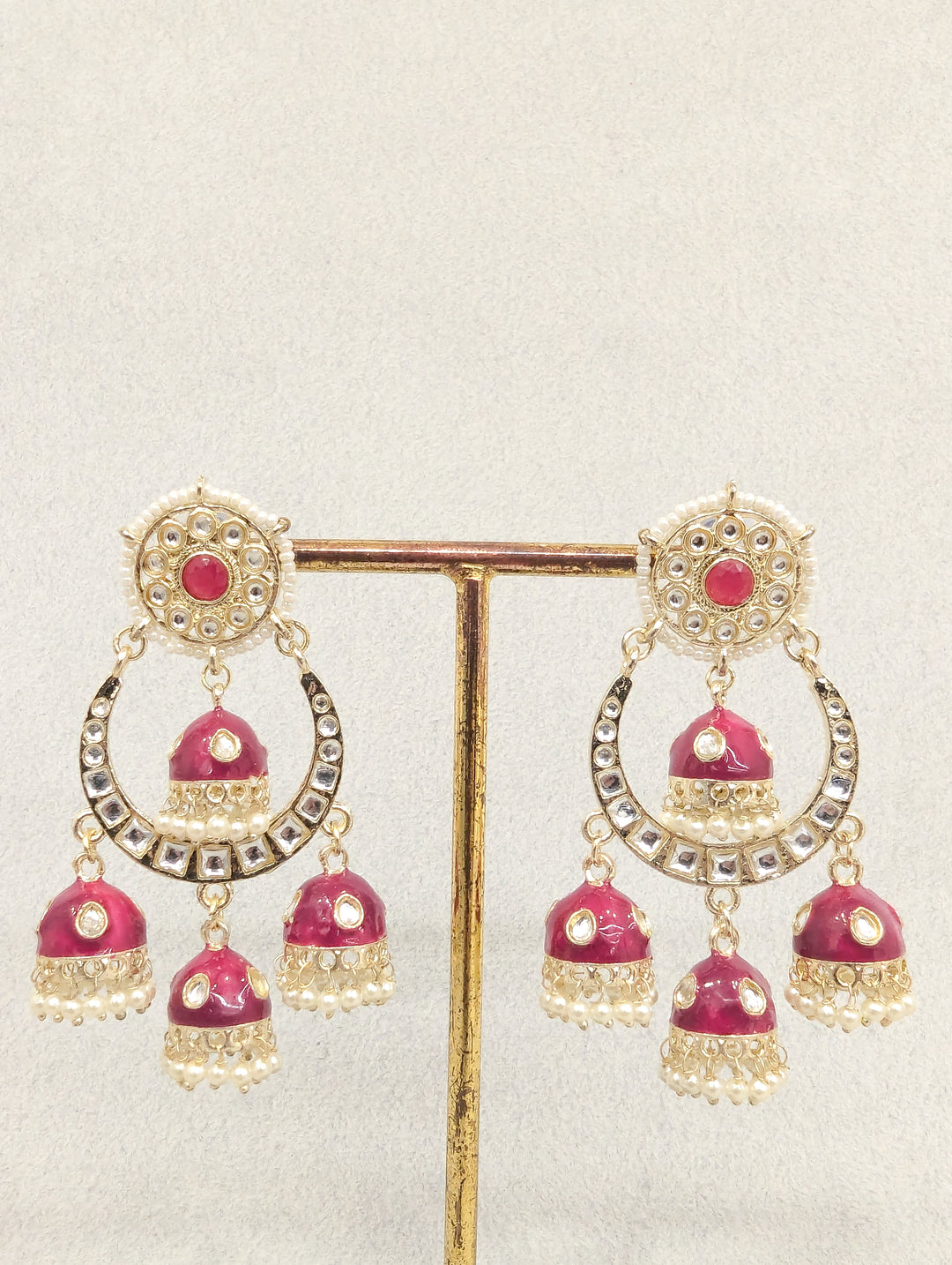 Varsha Meanakari Jummka Earrings