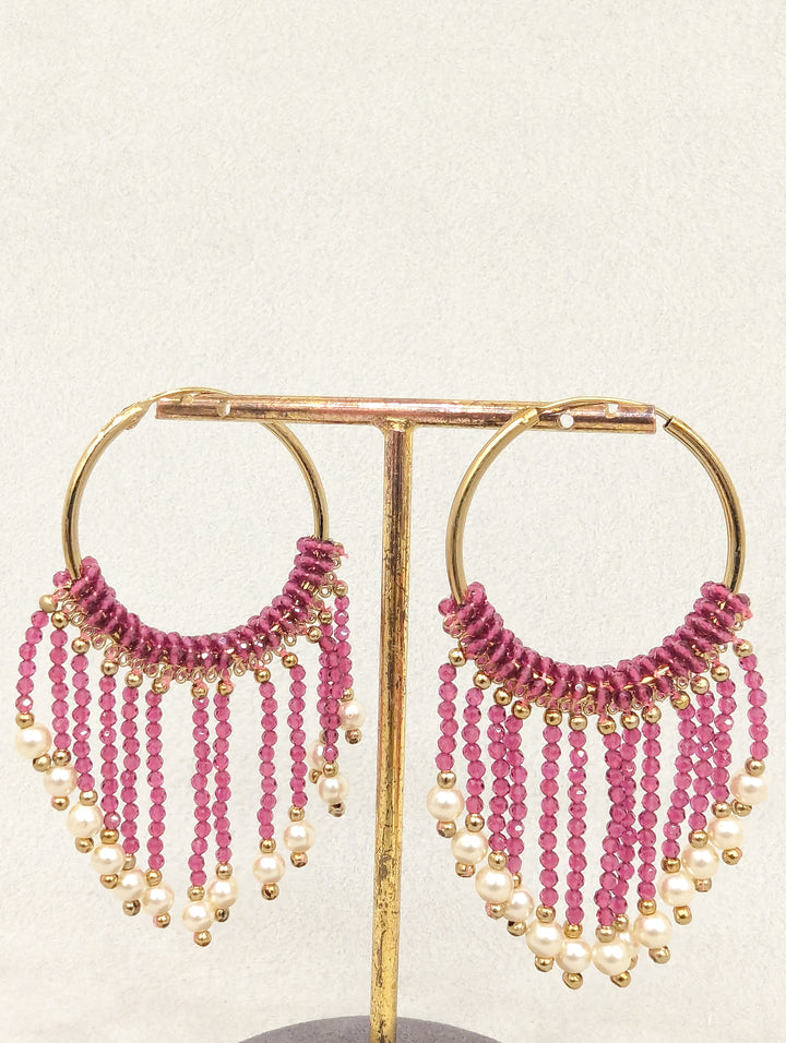 Meghna Hoops Beads Earrings