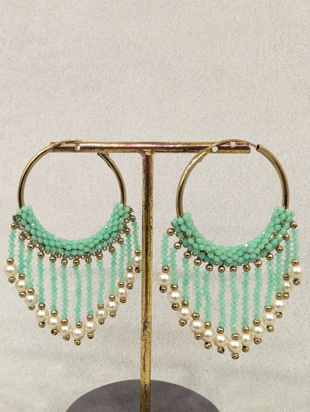 Meghna Hoops Beads Earrings