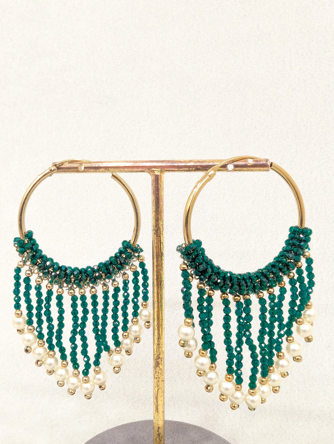 Meghna Hoops Beads Earrings