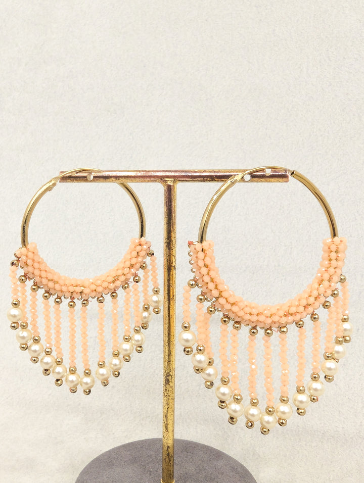 Meghna Hoops Beads Earrings