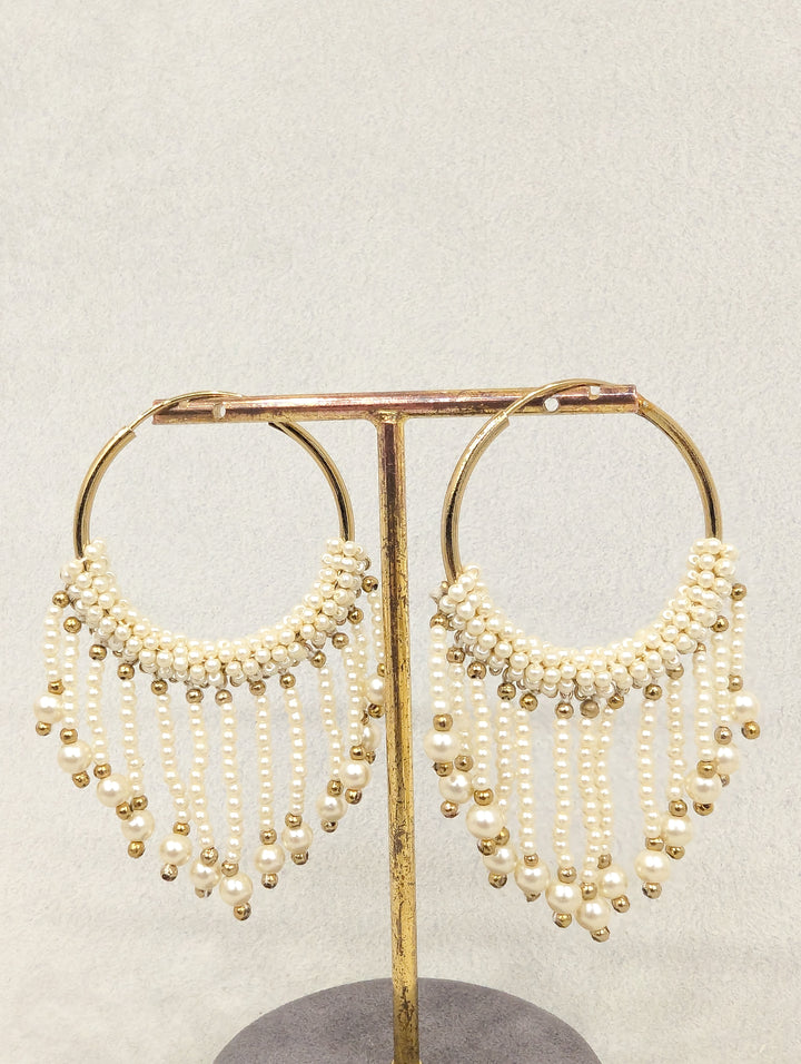 Meghna Hoops Beads Earrings