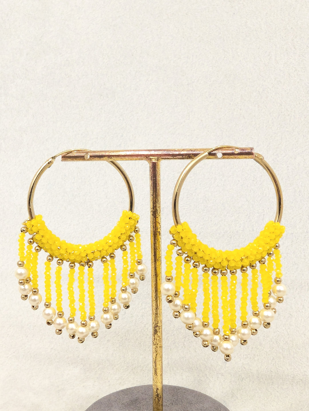 Meghna Hoops Beads Earrings