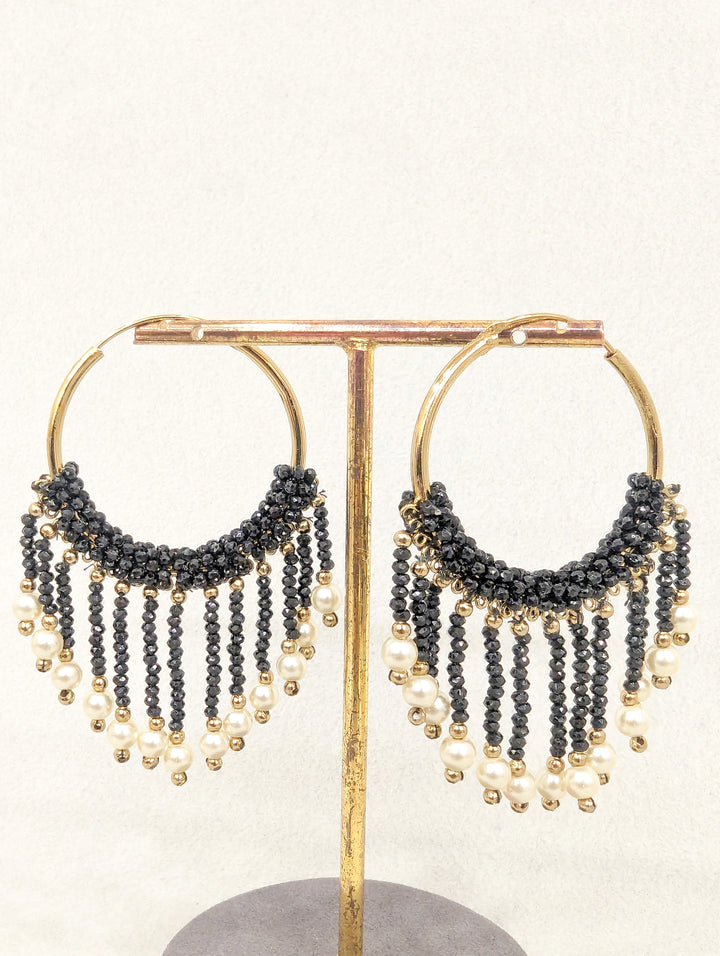 Meghna Hoops Beads Earrings