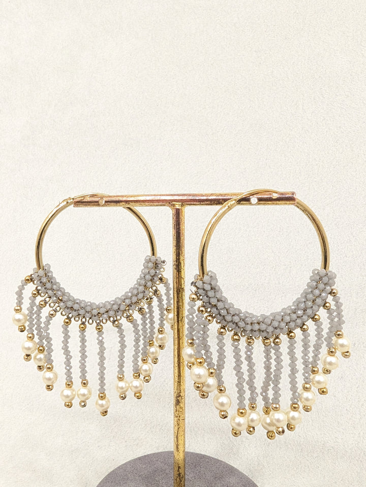 Meghna Hoops Beads Earrings