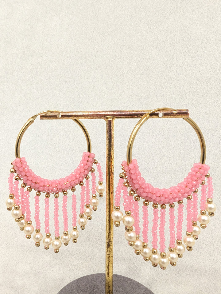 Meghna Hoops Beads Earrings