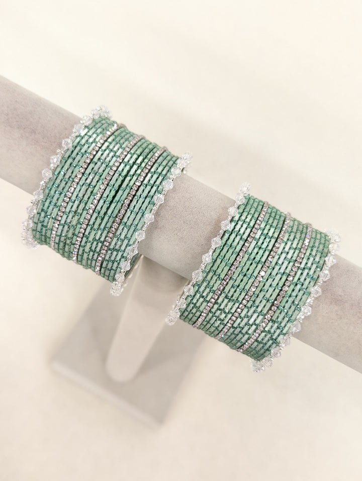 Mahira Polki Bangles - 2 Hand set