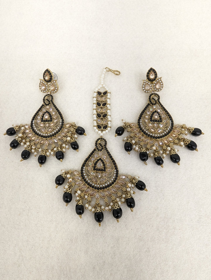 Rakhi Polki Earing With Tikka