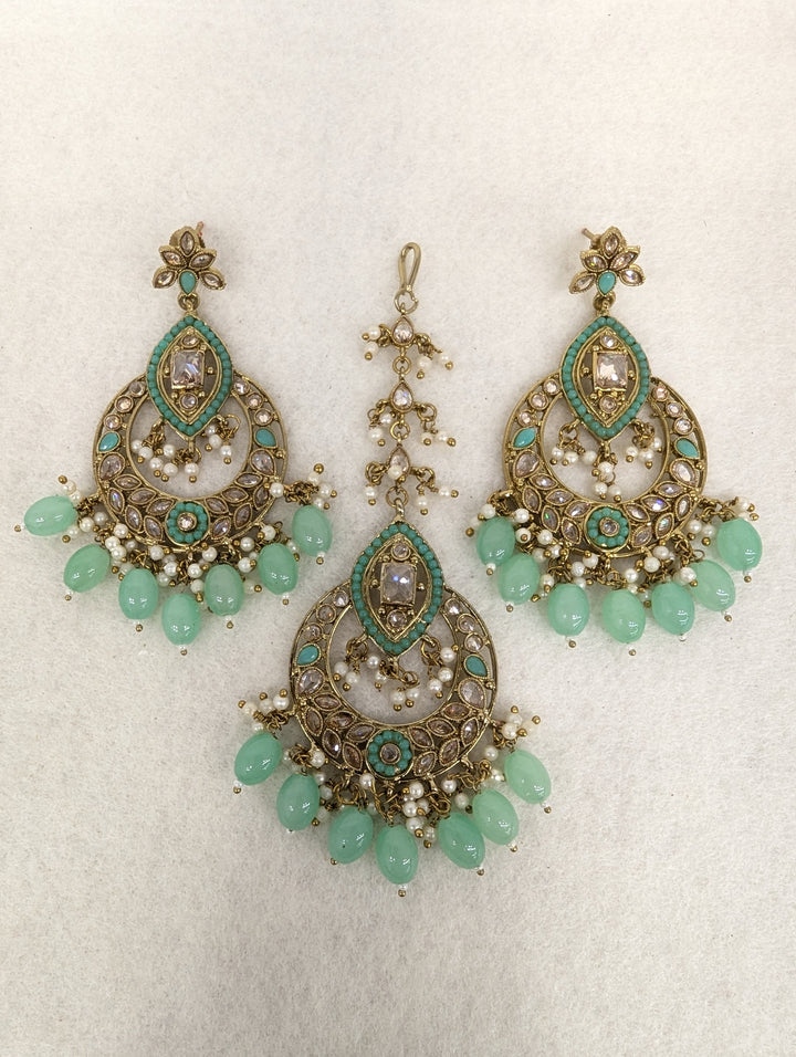 Navya Polki Earing With Tikka