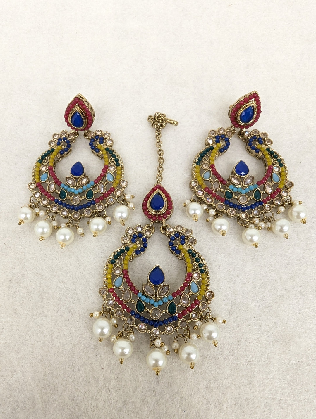 Kiara Polki Earring With Tikka