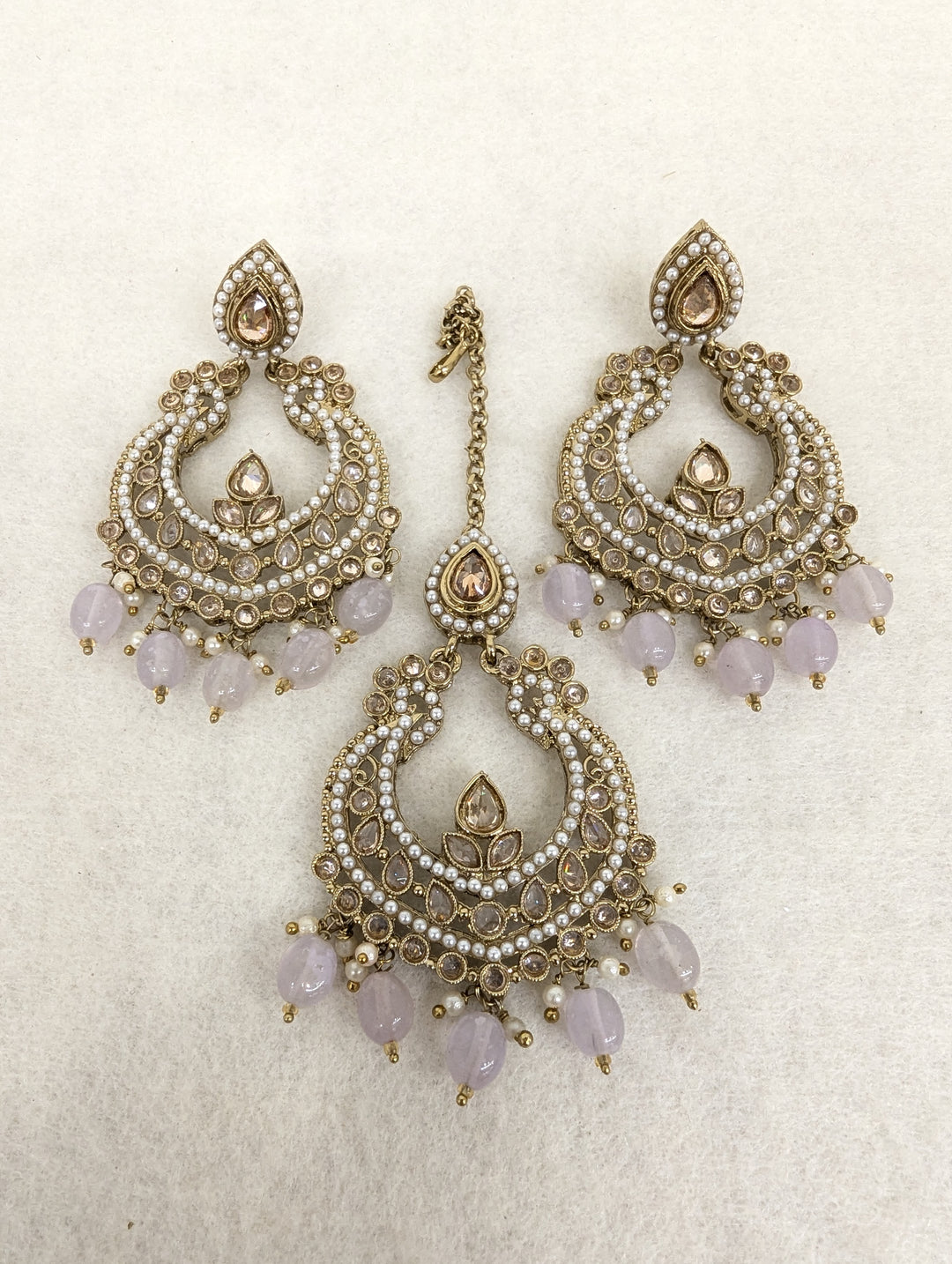 Kiara Polki Earring With Tikka