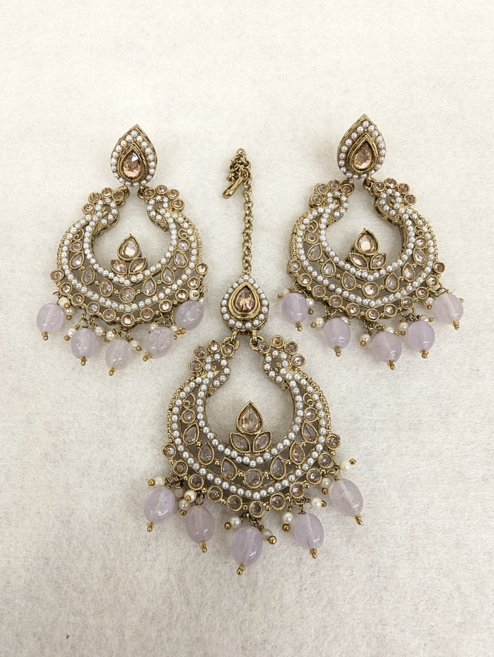 Kiara Polki Earring With Tikka