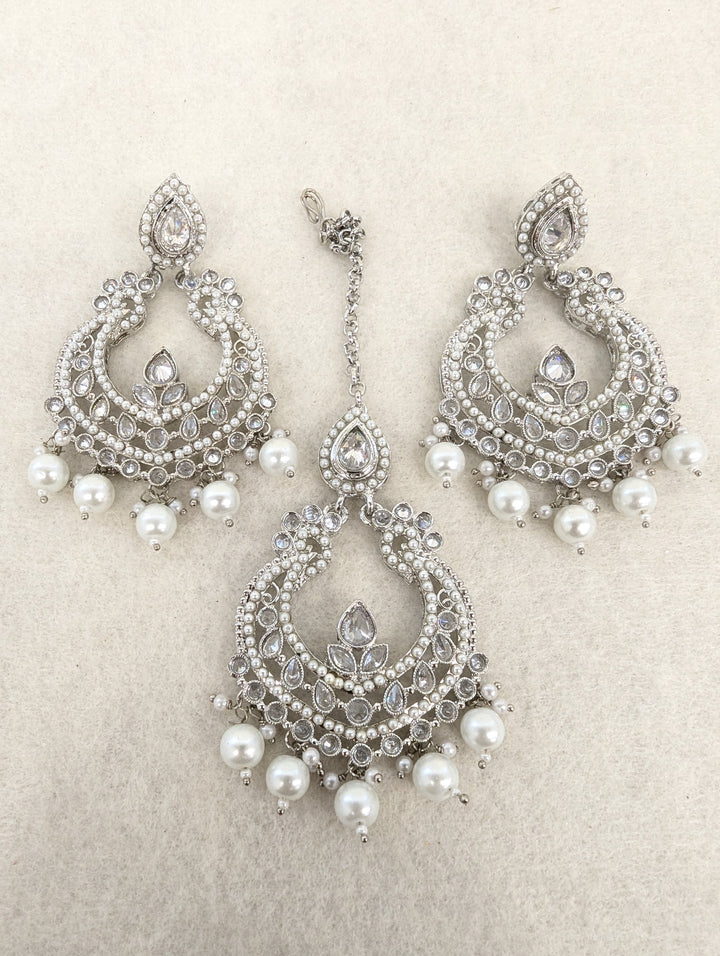 Myra Polki Earing With Tikka