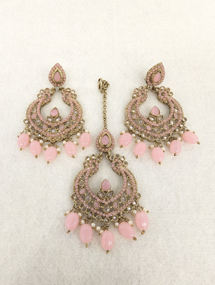 Myra Polki Earing With Tikka