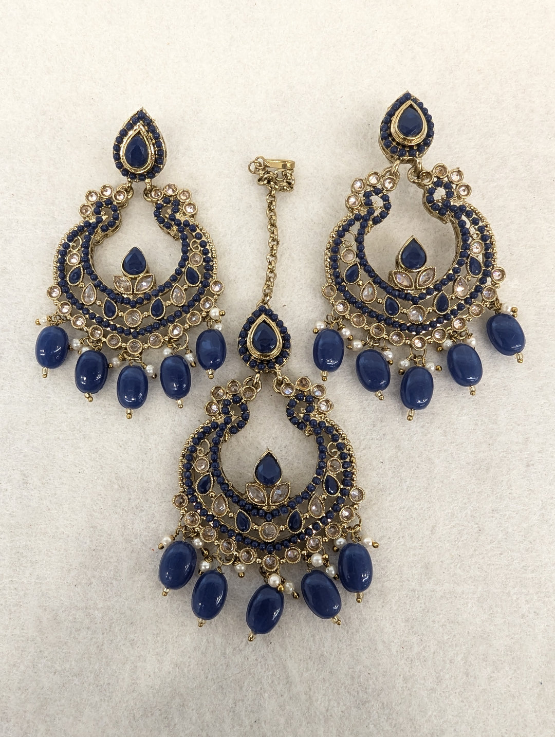 Myra Polki Earing With Tikka