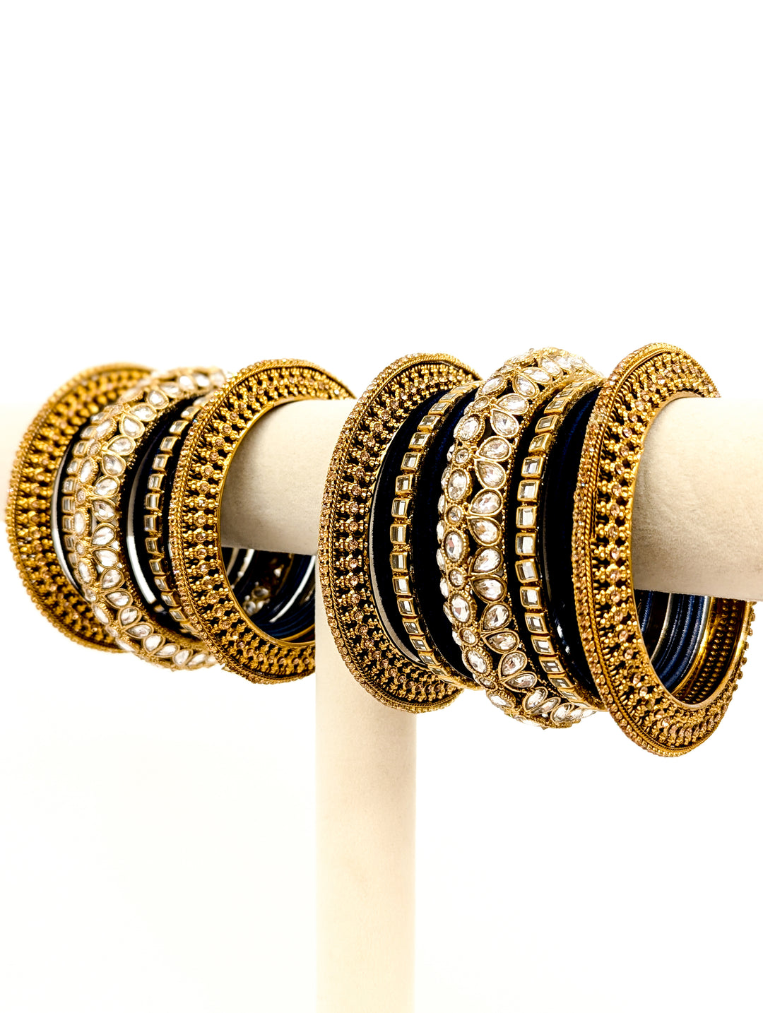 Meenal Stones Bangles  - 2 HAND SET