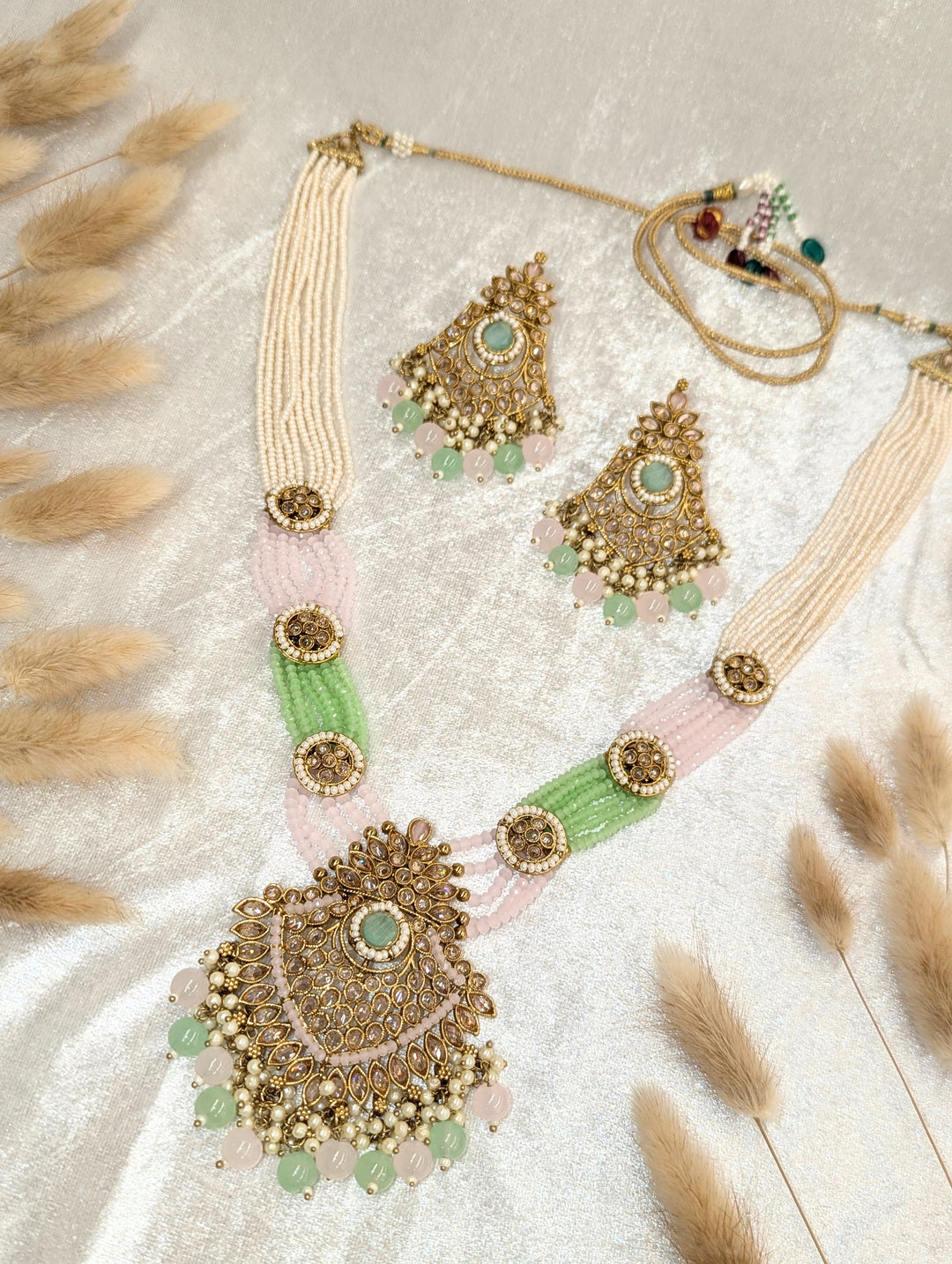 Divya Polki Mala with Earrings