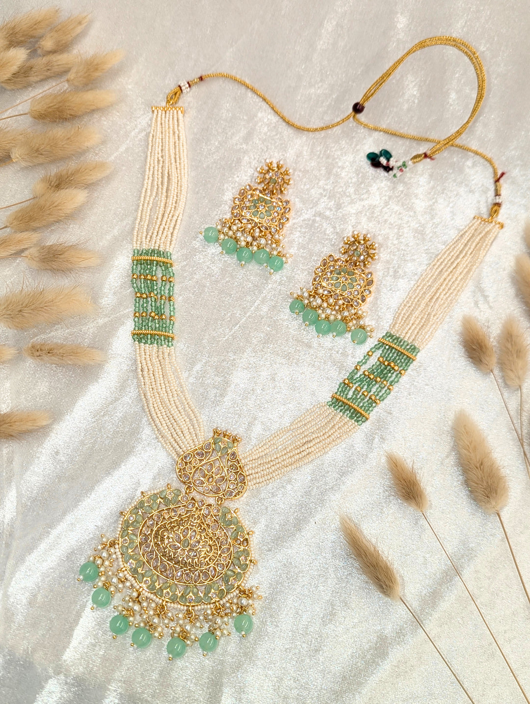 Ankita Polki Mala with Earrings
