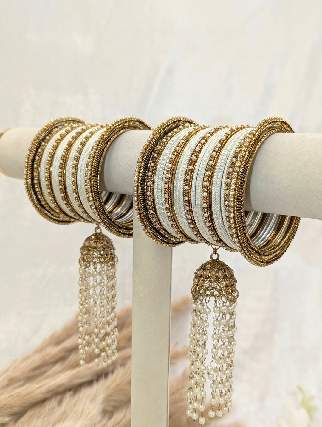 Mehar Jhumka Stone Bangles