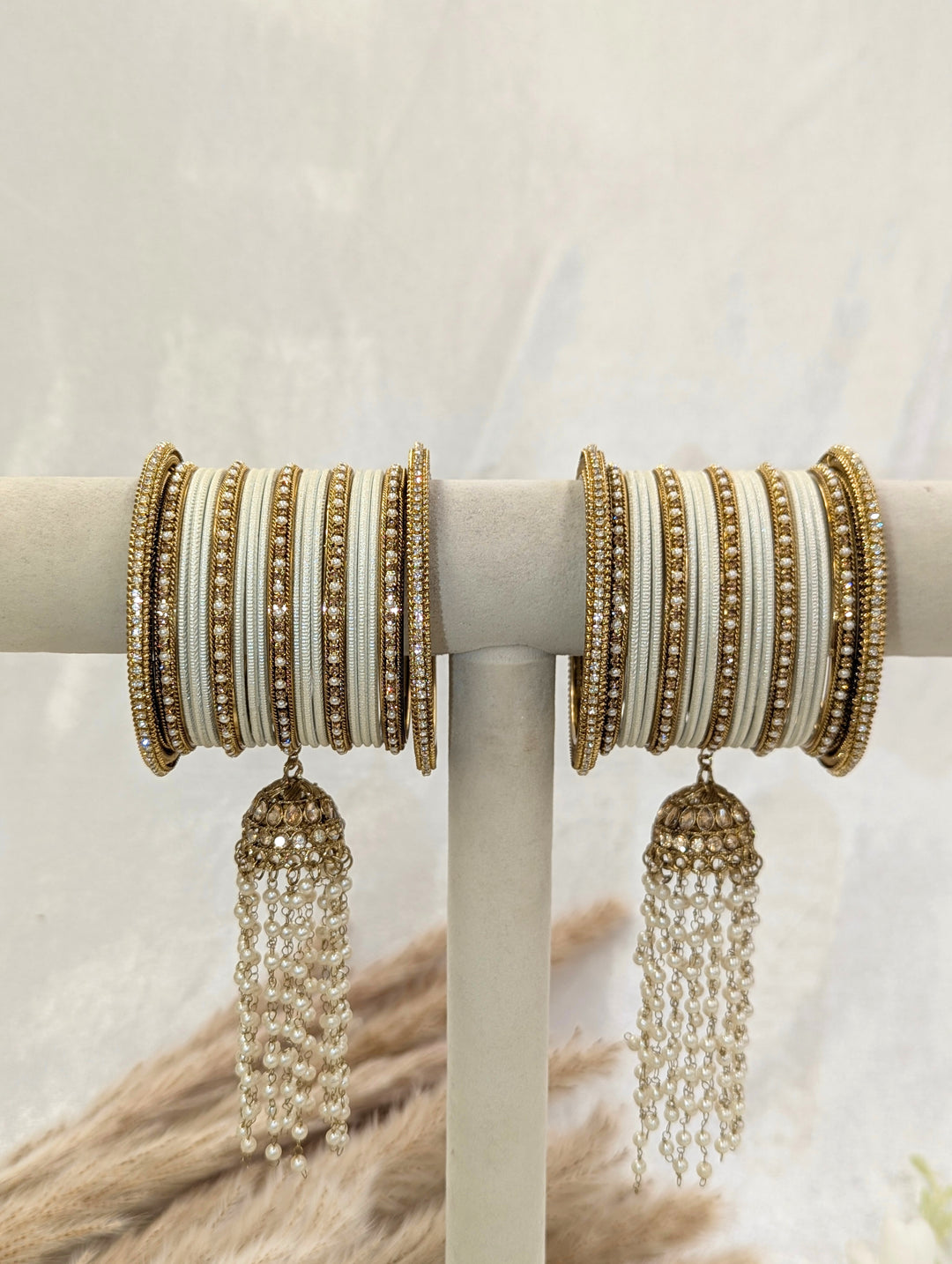 Mehar Jhumka Stone Bangles