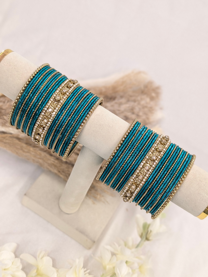 Teal Stone Bangle