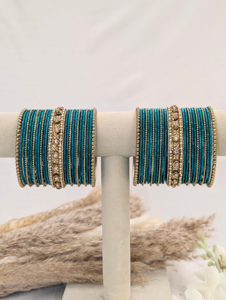 Teal Stone Bangle
