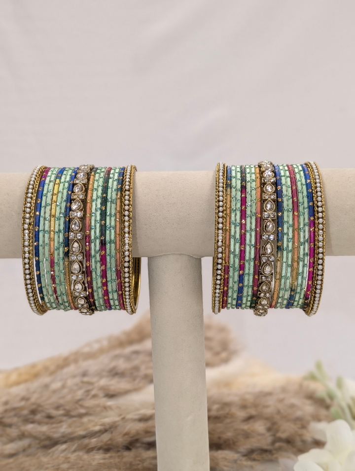 Multi-Color Polki Bangle