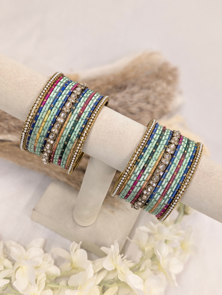 Multi-Color Polki Bangle