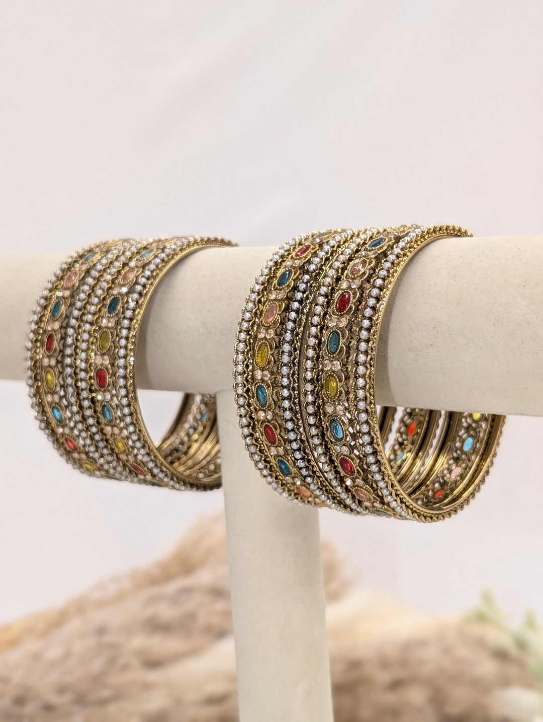 Multi-Color Polki Bangle