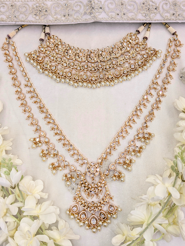 Aarohi Pure Uncut Kundan Bridal Set