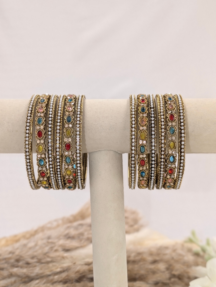 Multi-Color Polki Bangle