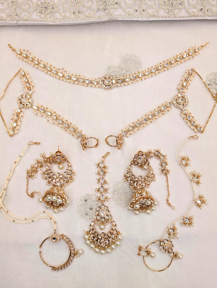 Aarohi Pure Uncut Kundan Bridal Set