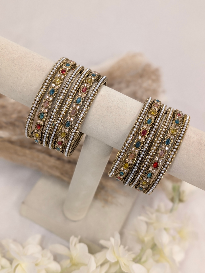 Multi-Color Polki Bangle